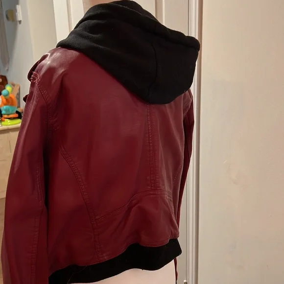 Torrid Red Leather Jacket - Picture 5 of 6